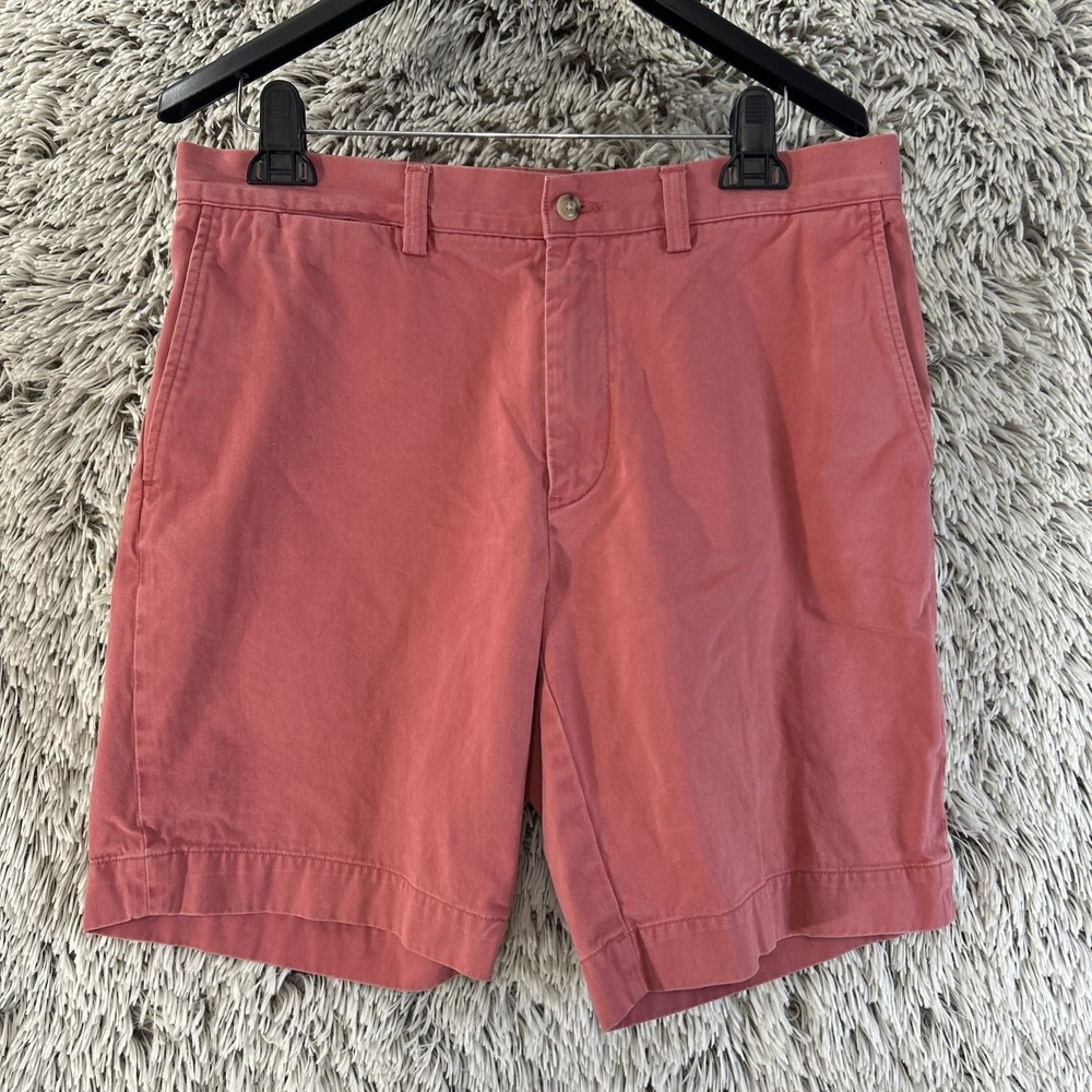 Polo Ralph Lauren Chino‎ Classic For 9" Size 33 Pink Shorts Cotton Preppy Casual